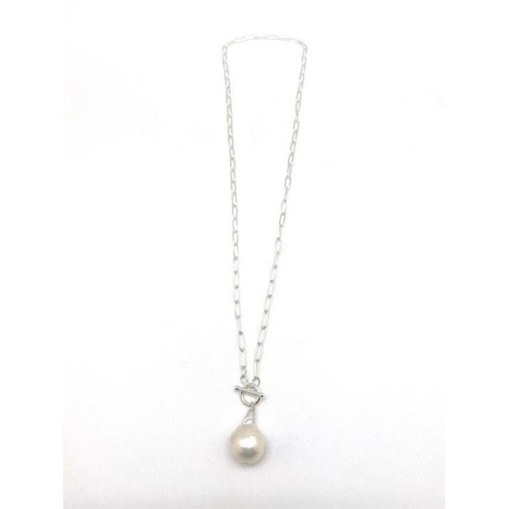 Logo Signature Metal Pearl Swarovski
